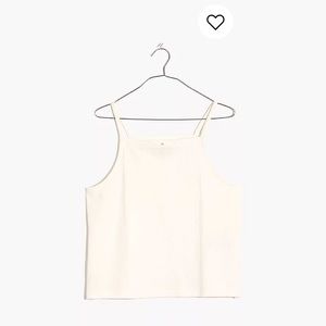 Madewell Seersucker Apron Tank Top